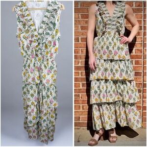 Tuckernuck Anna Cate Collection
Charolette Maxi Dress Tiered Skirt 100% Cotton S